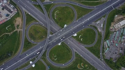 City traffic intersection Stock Footage 77245807