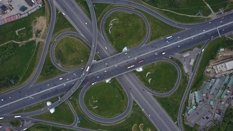 City traffic intersection Stock Footage 77245838