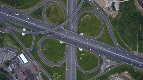 City traffic intersection Stock Footage 77245967