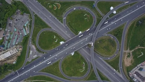 City traffic intersection Stock Footage 77246171