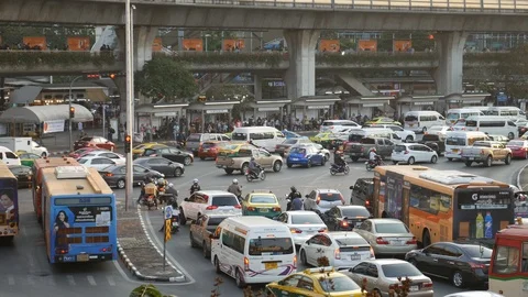 City traffic jam Stock Footage 103045357