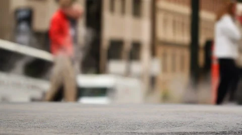 City Traffic Low Angle Stock Footage 31951825