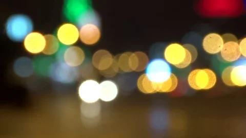 City traffic at night Stock Footage 78098746
