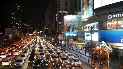 City traffic in rush hour Stock-Footage 119026592