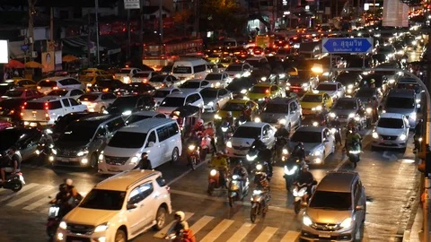 City traffic in rush hour Video stock 119026684