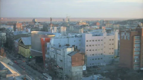 City traffic. Sunset Stock-Footage 671725