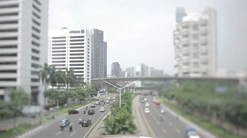 City Traffic Tilt Shift 스톡 동영상 224849013