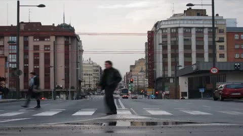 City traffic time-lapse Stock Footage