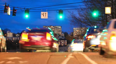 City Traffic Time Lapse Stock Footage 31952991