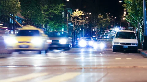 CIty Traffic Time Lapse Stock Footage 31954544