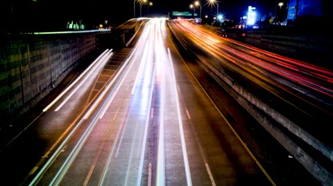 City traffic time lapse 스톡 동영상 35876115