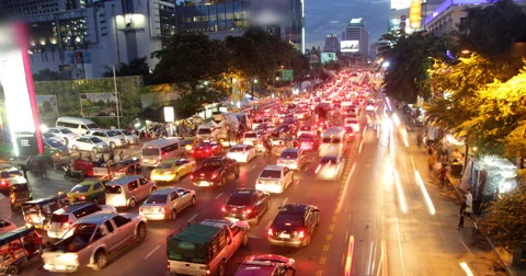 City traffic - Time Lapse Stock Footage 59600347