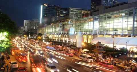 City traffic, Time Lapse Stock Footage 59676519