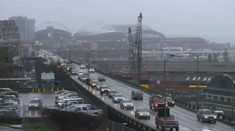 City Traffic Time Lapse Stock Footage 65255579