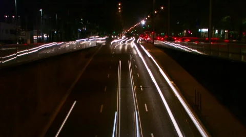 City traffic - Timelapse Video stock 89550