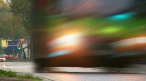 City traffic timelapse Stock Footage 308203