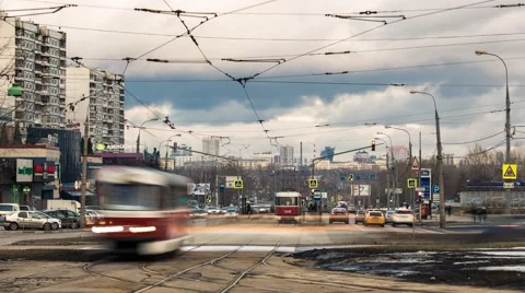 City traffic timelapse Stock Footage 61458835