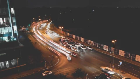 City Traffic Timelapse 库存影片 129331202