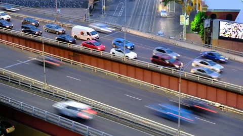 City traffic timelapse Stock Footage 138593229