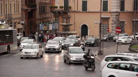 City traffic tracking shot Stock Footage 40268007