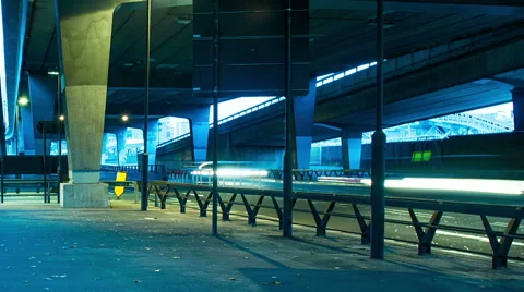 City traffic under bridge Stock-Footage 41403745
