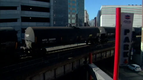 City Train 336 Stock Footage 558290