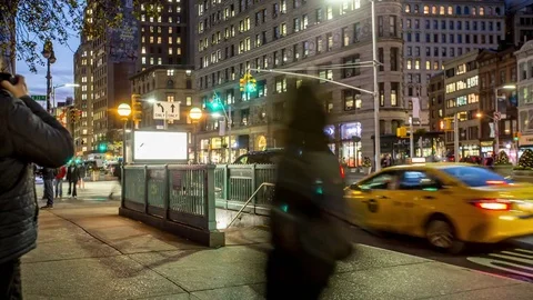 City Train Entrance Stock Footage 83527273