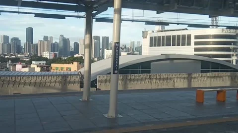 The City From The Train Video stock 217412140