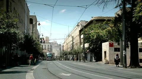 City Train of Jerusalem 2 Stock Footage 19603446