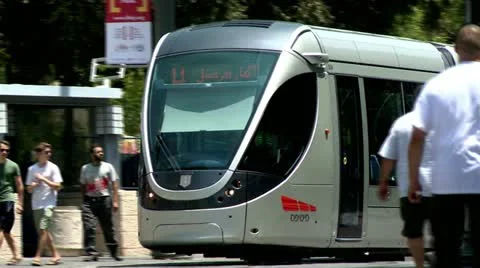 City Train of Jerusalem 4 Stock Footage 19628211