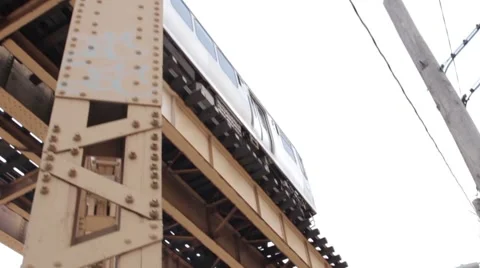 City Train or Subway Stock Footage 41825079