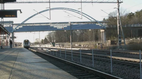 City Train station Stock Footage 33786002