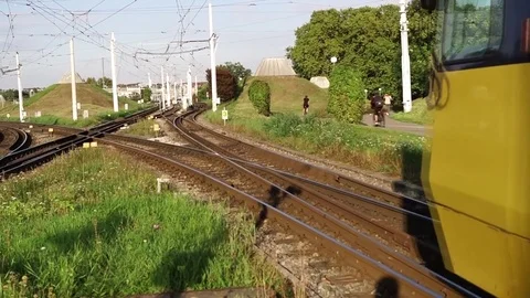 City train in stuttgart Video stock 81999397