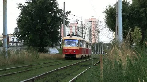 City tram Video stock 11534331