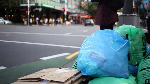City Trash Timelapse Stock Footage 105980316