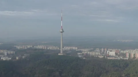 City TV Tower Stock-Footage 240942936