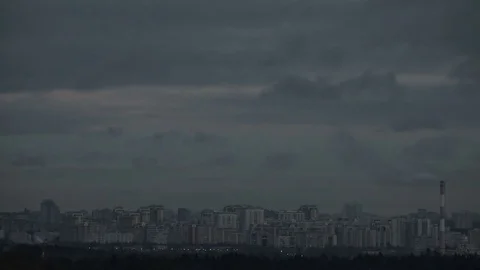 The city. Twilight. Timelapse Vídeo Stock 70031055