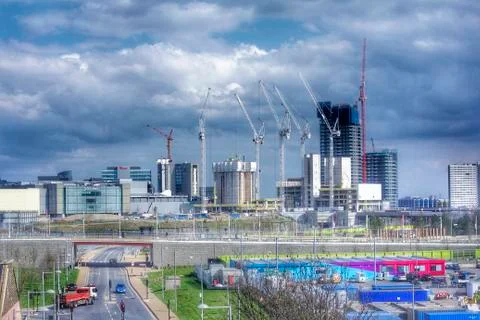 City under construction Stock Photos