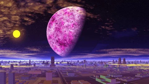 City Under Threat Stock Footage 129209064
