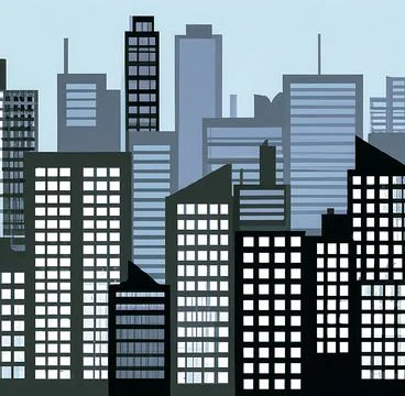 City vector Stock Illustration