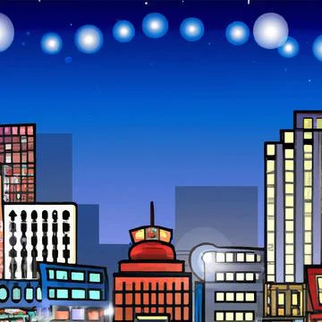 City vector Stock Illustration