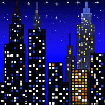 City vector Stock Illustration