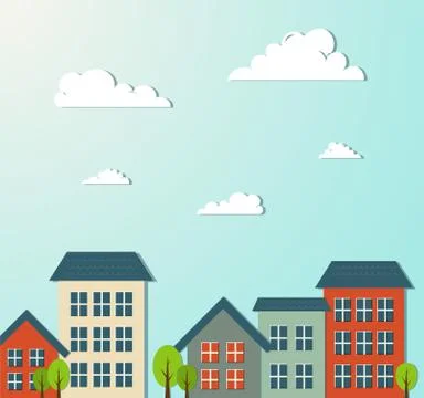 City vector illustration. 스톡 일러스트