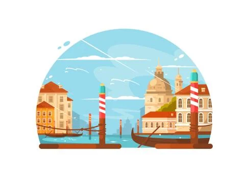 City of Venice Stock Illustration