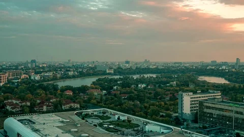 City view from above time lapse Stock Footage 99429645