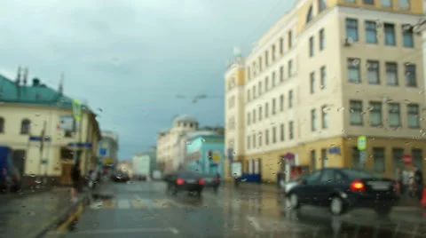 City view after The Rain. Stock Footage 66774133