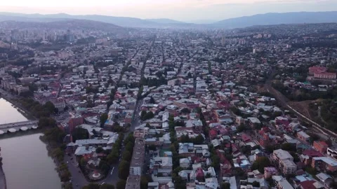 City view after the sunset Stock Footage 168563162