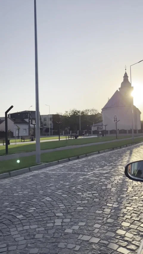 City view from car window during drive Stock Footage 334327366