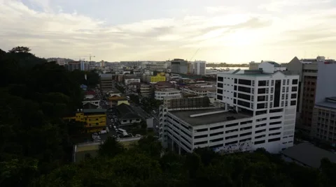City view from day to night time lapse. Stock Footage 44896463