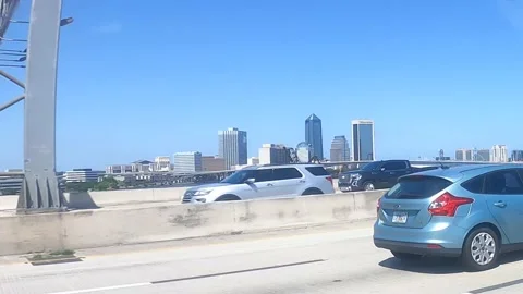 City view form highway Stock Footage 155303121